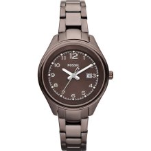 FOSSIL Flight New Ladies Analog Stainless Steel Round Brown Bracelet Watch