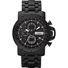 Fossil Jake Plated Stainless Steel Watch - Black - JR1266