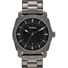 Fossil 'Machine' Bracelet Watch, 42mm Gunmetal