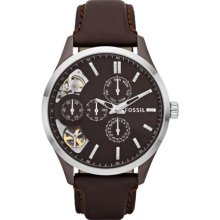 Fossil Me1123 Dress Twist Brown Leather Men's Watch