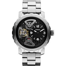 Fossil Me1132 Nate Twist Chronograph Skeleton Look Men's Watch