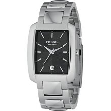 Fossil Men's Analog Black Square Dial Watch Men's