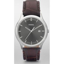 Fossil Mens Ansel Leather Watch - Brown Fs4672