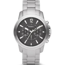 Fossil Men's Chronograph Black Dial Stainless Steel
