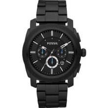 Fossil Mens Machine Black Stainless Steel Watch