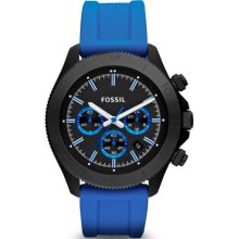 Fossil Retro Traveler Chronograph Silicone Watch - Blue - CH2872