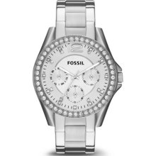 Fossil Riley Multifunction Stainless Steel Watch - ES3202