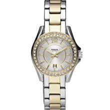 Fossil 'Small Riley' Round Bracelet Watch