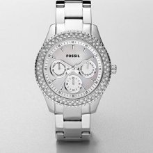 Fossil Stella Chronograph Silver-tone Ladies Watch ES2860