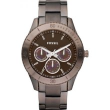 Fossil Women's Boyfriend ES3021 Brown Stainless-Steel Analog Quartz