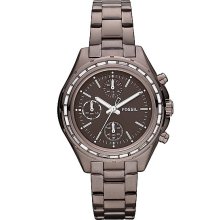 Fossil Women's Brown Dial Dylan Stainless Steel Bracelet Watch - Fossil CH2827