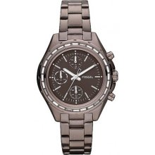 Fossil Women's Dylan CH2827 Brown Stainless-Steel Quartz Watch with Brown Dial