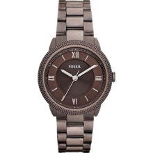 Fossil Women's Sydney ES3074 Brown Stainless-Steel Analog Quartz Watch with Brown Dial