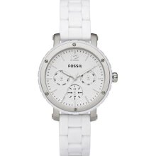 Fossil Women's White Dial Watch BQ9409