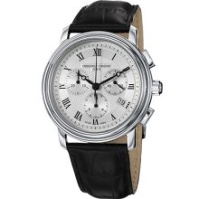 Frederique Constant Men's Persuasion Swiss Quartz Silver Chronograph Dial Watch