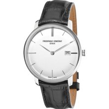 Frederique Constant Men's 'Slim Line' Silver Dial