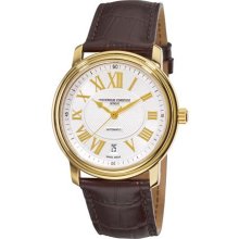 Frederique Constant Persuasion Heart Beat Date Mens Gold Plated Watch