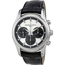 Frederique Constant Vintage Rally Silver Dial Leather Mens Watch