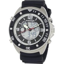 Freestyle Black Fs84946 Men'S Fs84946 The Precision 2.0 Classic Round Analog-Digital Dual Time Zone Watch