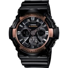 G-Shock GA200RG-1A X-Large Black & Rose Gold Watch