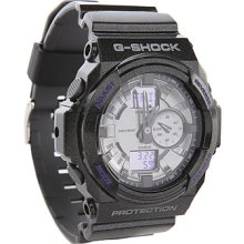 G-SHOCK The GA 150 Watch in Black, Silver, & Purple