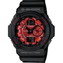 G-Shock Watch, Mens Analog Digital Black Resin Strap 52x55mm GA150MF-1