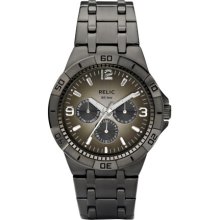 Garett Gunmetal Stainless Steel Multifunction Watch