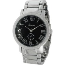 Geneva Platinum Men's Quartz Bracelet Watch SILVER