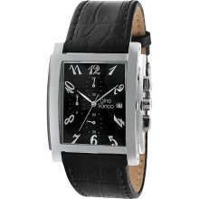 Gino Franco Men's Leather Strap Chronograph Watch