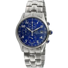 Gino Franco Men's Stainless Steel Chronograph Watch