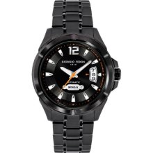 Giorgio Fedon 1919 Mens Mechanical II Analog Stainless Watch - Black Bracelet - Black Dial - GIOGFAD005