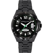 Giorgio Fedon 1919 Mens Mechanical II Analog Stainless Watch - Black Bracelet - Black Dial - GIOGFAD004