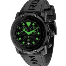 Glam Rock Watches Men's Crazy Sexy Cool Chronograph Black Guilloche Di