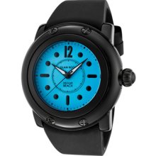 Glam Rock Watches Miami Beach Light Blue Dial Black Silicone Black Si