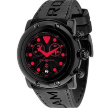 Glam Rock Watches Women's Crazy Sexy Cool Chronograph Black Guilloche