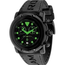 Glamrock Women's Crazy Sexy Cool Chronograph Black Guilloche Dial Blac