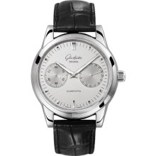 Glashutte Senator Hand Date Steel Watch 39-58-02-02-04