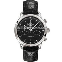 Glashutte Senator Sixties Chronograph Steel Watch 39-34-02-22-04