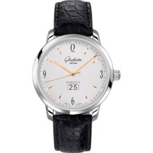 Glashutte Senator Sixties Panorama Date Steel Watch 39-47-01-02-04