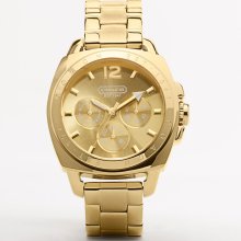 Gold COACH Boyfriend Bracelet Watch - Jewelry