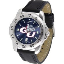 Gonzaga University Bulldogs Men's Leather Band Sports Watch