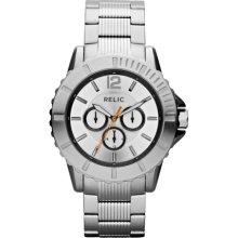 Gresham Silver-Tone Multifunction Bracelet Watch Watch