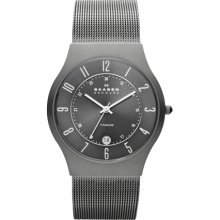 Grey Mesh Titanium Mens Watch