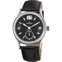 Grovana Mens Big Date Black Dial Quartz Watch