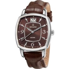 Grovana Mens Brown Dial Quartz Watch