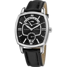 Grovana Mens Traditional Black Dial Quartz Watch