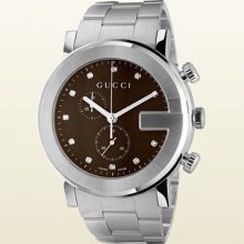 Gucci g-chrono collection watch with diamonds