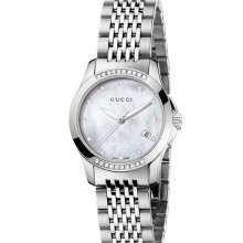 Gucci 'G Timeless' Small Diamond Bracelet Watch