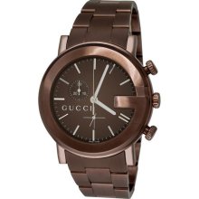 Gucci Men's '101 G-Chrono' Brown Face Chronograph Watch