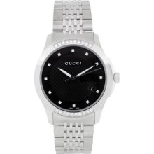 Gucci Men's G-Timeless Black Dial Watch YA126408